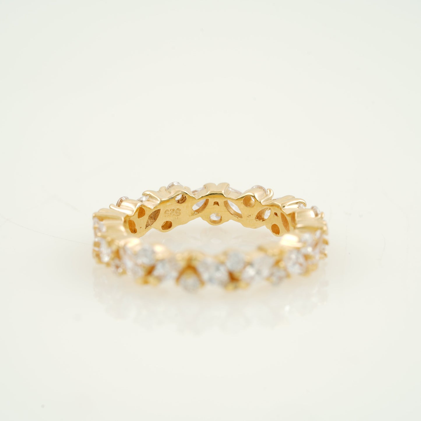 Multi Stone Ring, Marquise Diamond Wedding Band