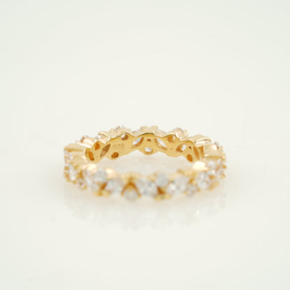 Multi Stone Ring, Marquise Diamond Wedding Band