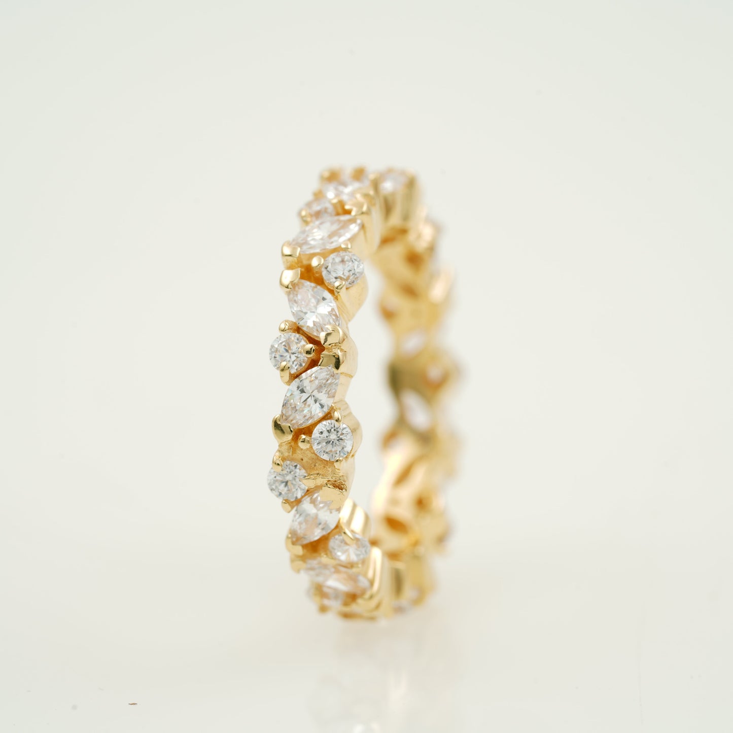 Multi Stone Ring, Marquise Diamond Wedding Band